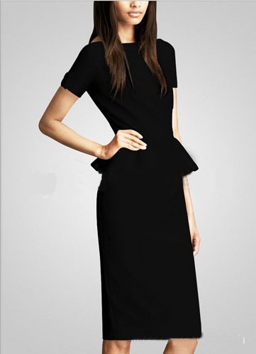 -Elegant-Woman-Summer-Peplum-Frill-Short-Sleeve-Back-Zipper-work-wear-vestidos-de-fiesta-office-dres-32703849350