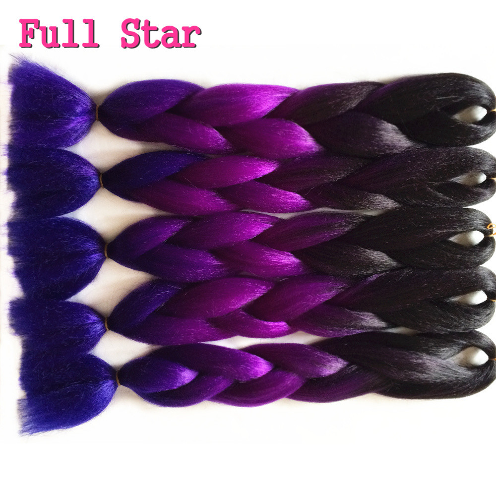1-10pcs-24quot-100g-Crochet-Braids-Hair-Full-Star-Black-Purple-Blue-Ombre--Braiding-Hair-Jumbo-Braid-32583096455
