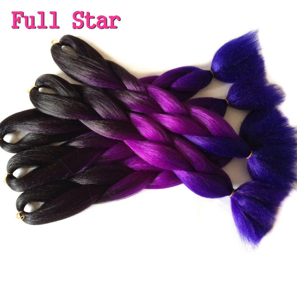 1-10pcs-24quot-100g-Crochet-Braids-Hair-Full-Star-Black-Purple-Blue-Ombre--Braiding-Hair-Jumbo-Braid-32583096455