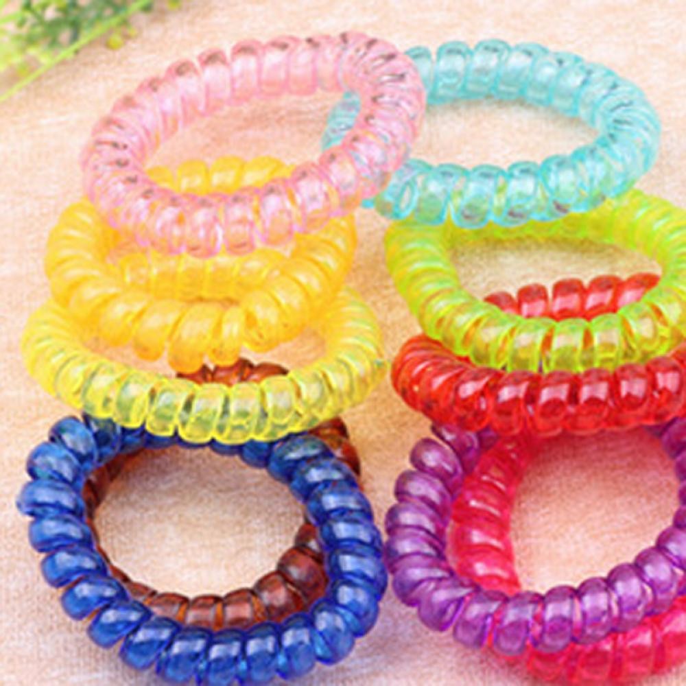 10-PCSlot-Women-Girls-Ladies-Hair-Bands-Black-Colorful-Elastic-Rubber-Telephone-Wire-Style-Hair-Ties-32763573168