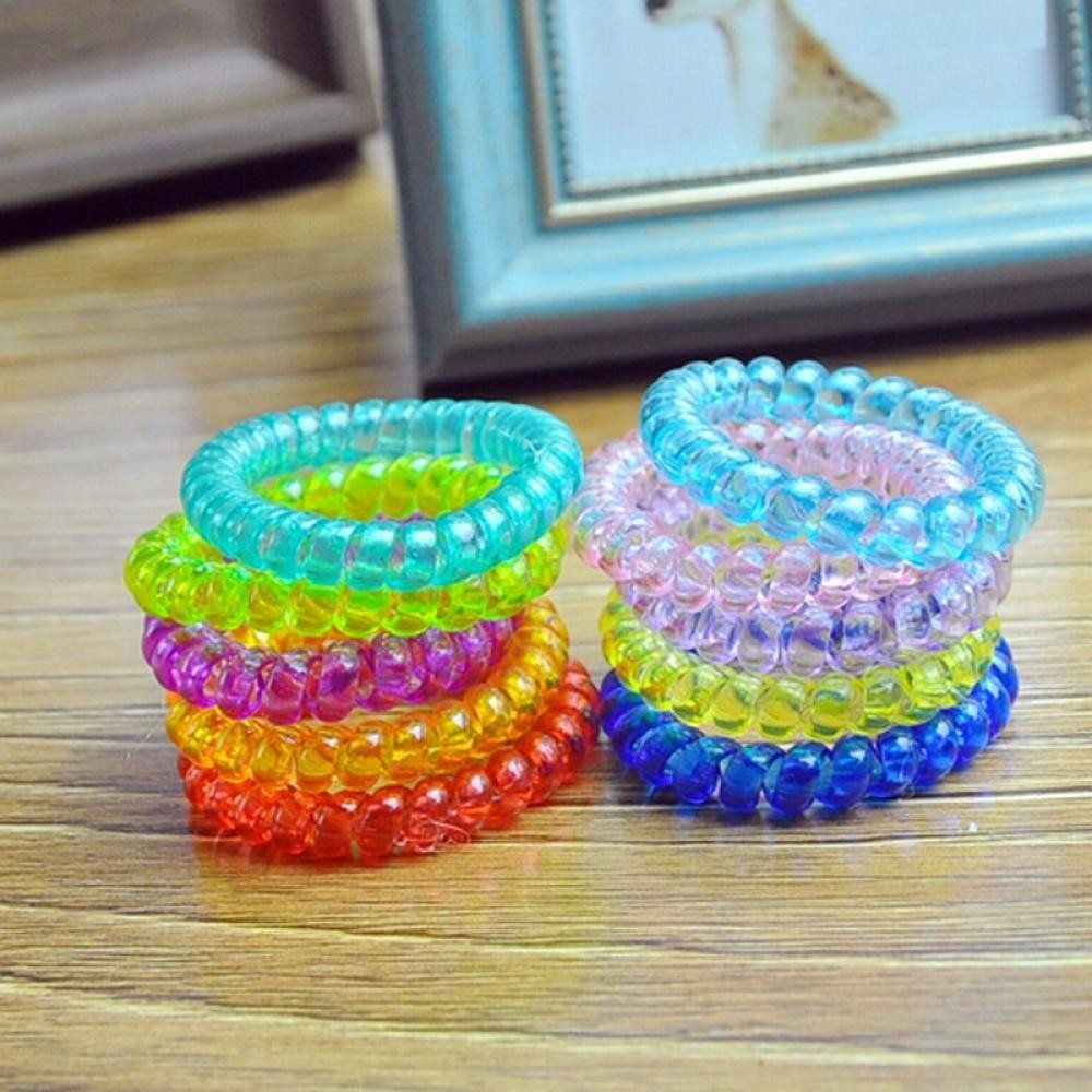 10-PCSlot-Women-Girls-Ladies-Hair-Bands-Black-Colorful-Elastic-Rubber-Telephone-Wire-Style-Hair-Ties-32763573168