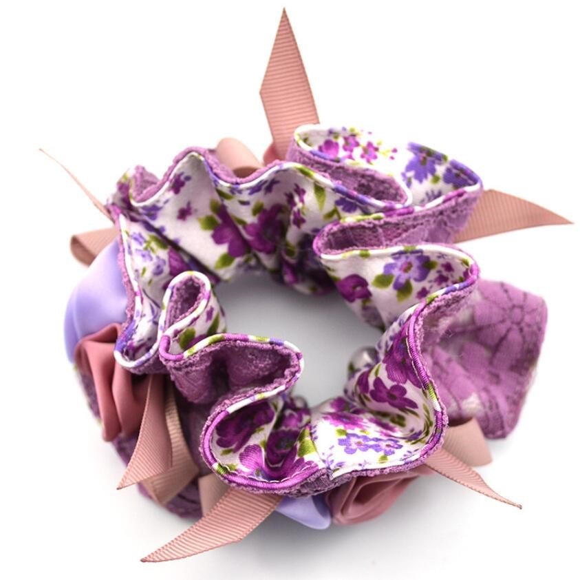 1Piece-Hair-Accessories-for-girl-amp-women-lace-Hair-Rope-Super-Elastic-Headbands-Floral-printed-Pon-32626944763