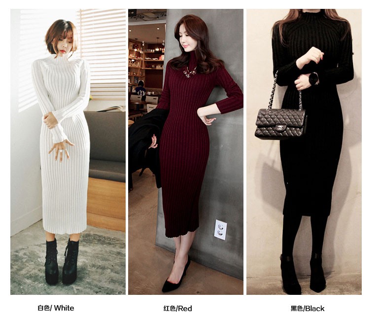 2016-AutumnWinter-Women-Clothes--Elegant-Turtlenecked-Coarse-Needle-Knitting--Stretch-Long-Sheath-Wo-32721255673