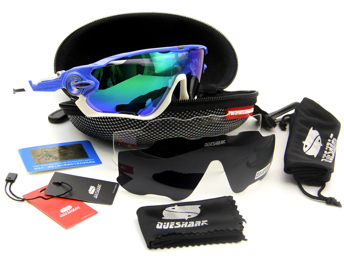 2016-Most-Popular-Queshark-Brand-TR90-Frame-Polarized-Sunglasses-For-Cycling-Full-Revoed-Lens-Cyclin-32702581655