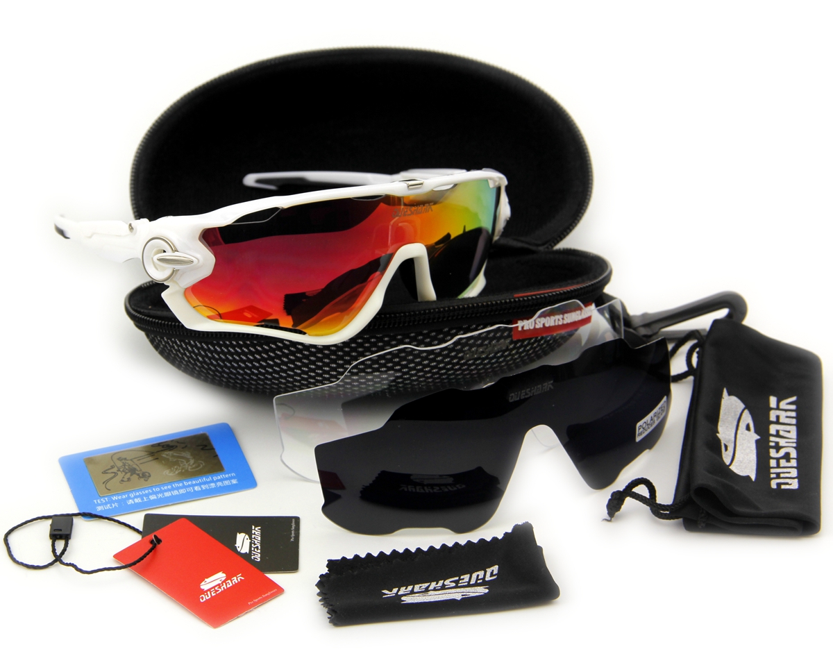 2016-Most-Popular-Queshark-Brand-TR90-Frame-Polarized-Sunglasses-For-Cycling-Full-Revoed-Lens-Cyclin-32702581655