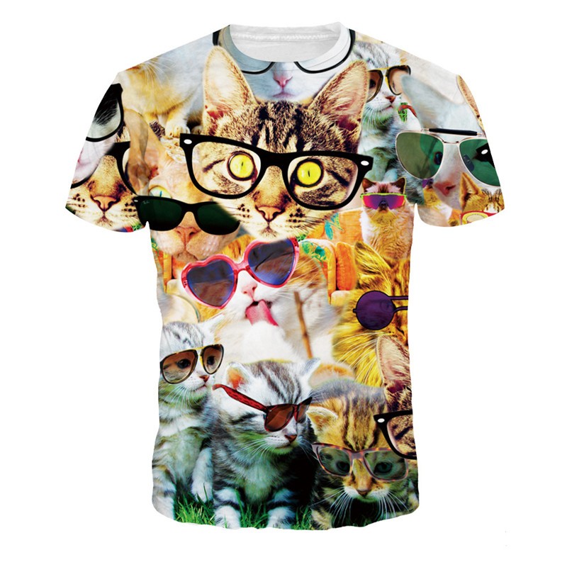 2016-New-Arrive-T-shirt-Casual-t-shirt-Men39s-tshirt-Tops-Fashion-Tee-Shirts-Lightning-Super-Cat-Sum-32631913045