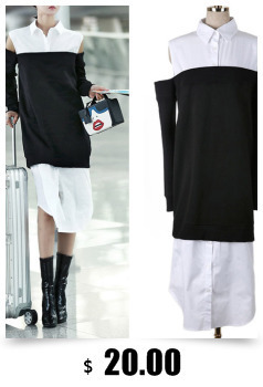 2016-New-Autumn-Long-Dress-Women-Plus-Size-Black-White-Solid-Color-Loose-Shirt-Dress-Casual-Long-Sle-32728310413