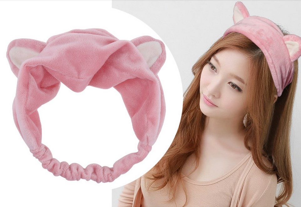 2016-New-Design-Korea-Plush-Rabbit-Ear-Headband-Women-Cat-Ear-Scrunchy-Width-Bath-Kawayi-Hair-Band---32583429214