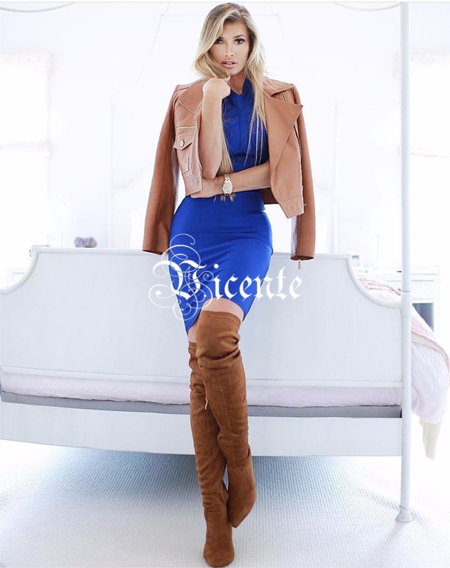 2016-New-Free-Shipping-Amazing-Royal-Blue-Hang-Up-Straps-Mesh-Patchwork-Bandeau-Celebrity-Style-Whol-32591175621