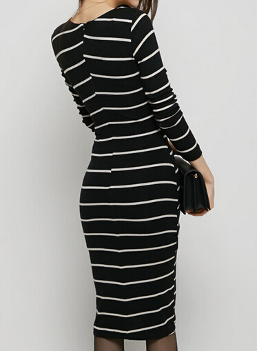 2016-New-Winter-Spring-Women-Dress-Casual-Long-sleeve-V-neck-Elegant-Bodycon-dress-Work-Party-Dresse-32596190869