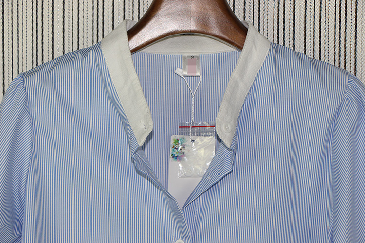 2016-Summer-Women-New-Striped-Dress-Lace-Patchwork-Single-Breasted-Ladies-Striped-Shirt-Dress-S-L-32696199286