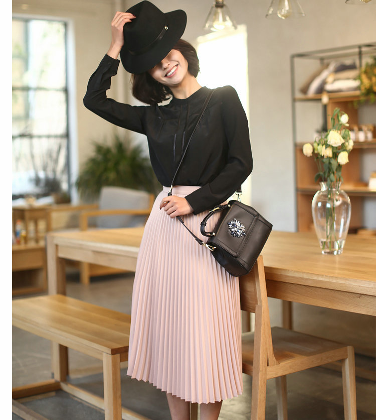 2016-spring-all-match-chiffon-skirt-waist-fold-slim-skirt-pleated-skirt-Department-summer-slim-skirt-32638438203
