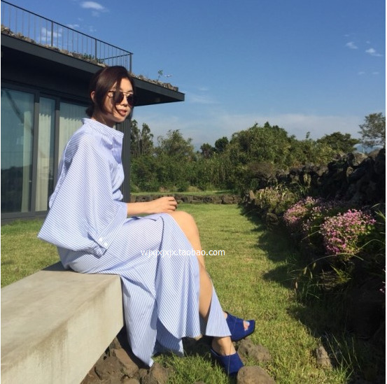 2016-striped-dress-long-section-women39s-Dress-Female-Dresses-24043-32727523574