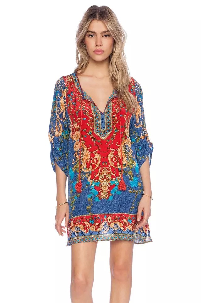 2016-summer-boho-style-ethnic-new-retro-Totem-Paisley-floral-print-half-sleeve-causal-dress-blue-and-32339094412