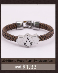 2016Boho-Retro-Punk-Syndicate-Assassins-Creed-Sheet-Titanium-Bracelets-Braided-Leather-Bracelets-Bra-32691181097