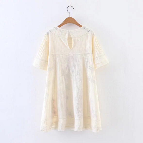 2017-Embroidery-Flower-Spliced-Lace-Dress-Ethnic-New-Woman-Hollow-Out-Lace-Wrinkle-Cotton-Short-Slee-32793465970