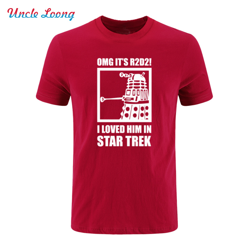2017-Fashion-Mens-OMG-It39s-R2D2-T-Shirt-Men-R2D2-Dalek-Star-Wars-Dr-Who-Trek-Funny-Printed-O-Neck-T-32772361259