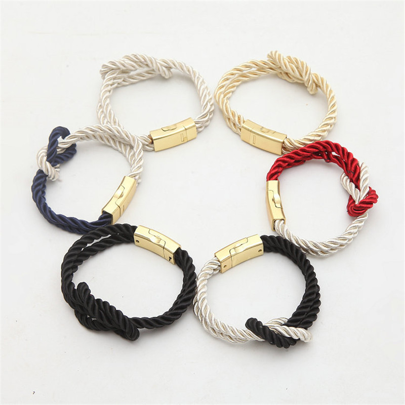 2017-Hot-Fashion-Bracelets-Braided-Rope-Chain-With-a-Magnetic-Clasp-With-Bow-Charm-of-Leather-Men-an-32720159670