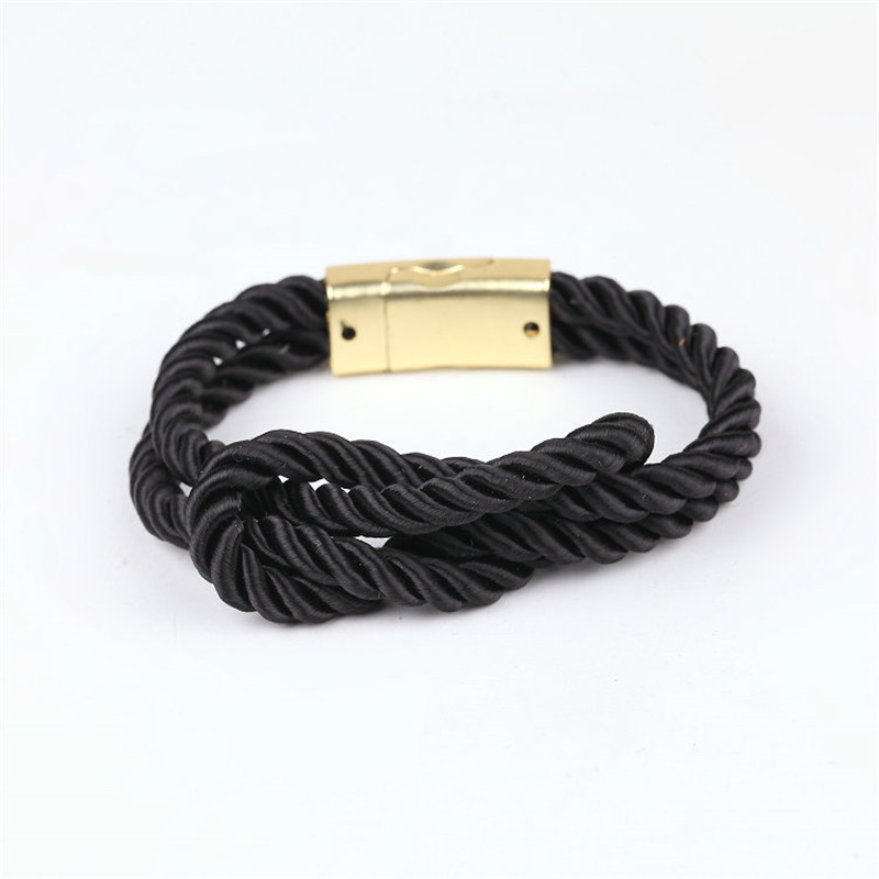 2017-Hot-Fashion-Bracelets-Braided-Rope-Chain-With-a-Magnetic-Clasp-With-Bow-Charm-of-Leather-Men-an-32720159670