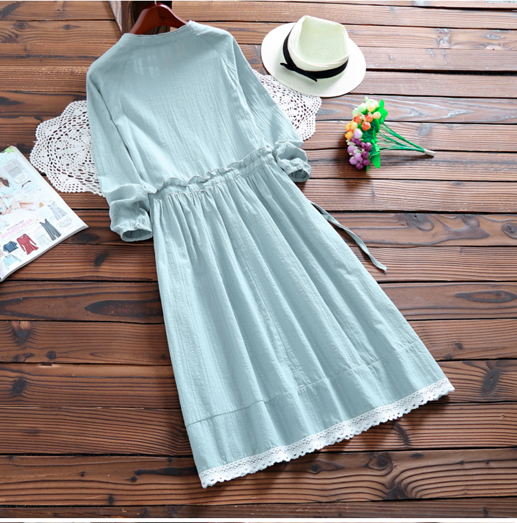 2017-New-Cute-Women-Spring-Autumn-Female-Dress-Stand-Collar-Casual-Loose-Cotton-And-Linen-Tunic-Vest-32788853034