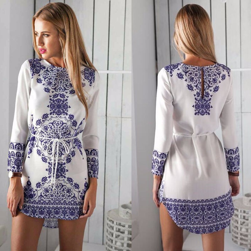 2017-New-Summer-Women-Dress-Plus-Size-Long-Sleeve-Print-Tunic-Ladies-Casual-Dresses-White-O-neck-Vin-32693564455