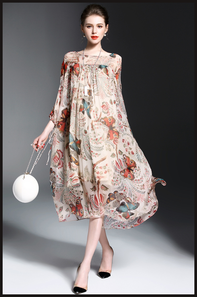 2017-Newest-Bohemian-Style-Printing-Women-Spring-Loose-Silk-L-Dress-Fashion-Slash-Neck-Vertical-Fold-32793786962