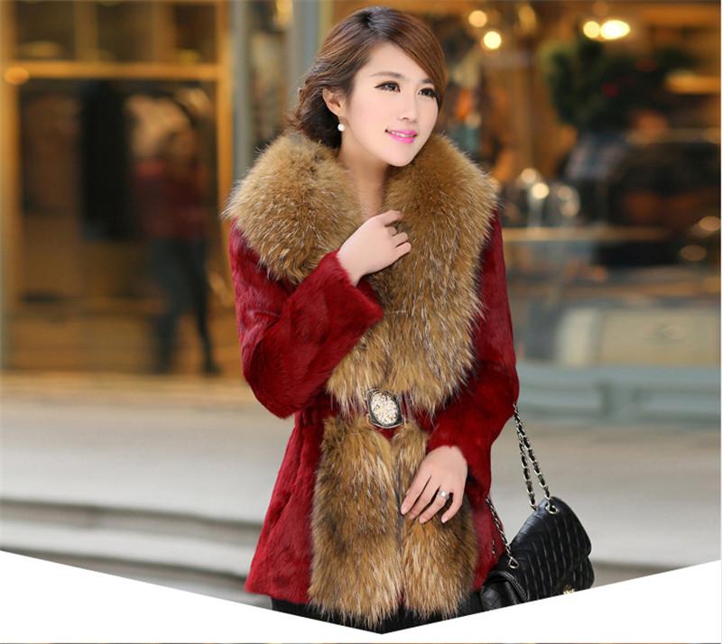 2017-Popular-large-raccoon-fur-collar-Slim-Leather-grass-Rex-wool-coat-and-long-sections-dignified-a-32776117229