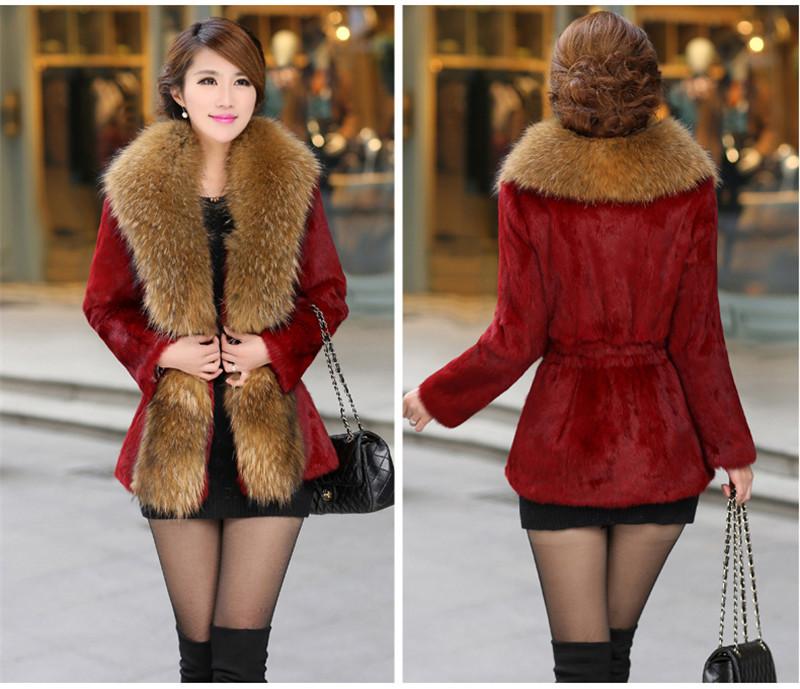 2017-Popular-large-raccoon-fur-collar-Slim-Leather-grass-Rex-wool-coat-and-long-sections-dignified-a-32776117229