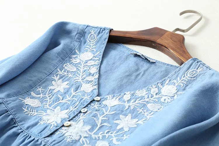 2017-Vintage-Women-Summer-Floral-Embroidery-Dress-V-Neck-Half-Sleeve-Blue-Tencel-Denim-Dress-Plus-Si-32792889805