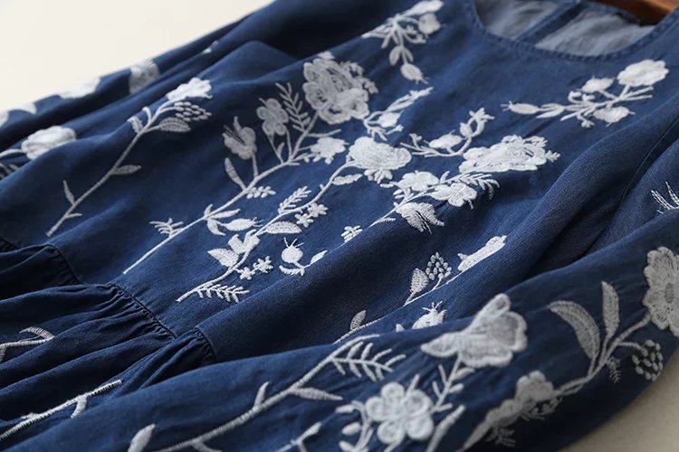 2017-Women-Floral-Embroidered-Tencel-Denim-Dress-O-Neck-Long-Sleeve-Casual-Summer-Dress-brand-vestid-32794676950
