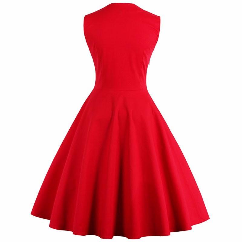2018-Women-Dress-Summer-Robe-Vintage-Dress-Sleeveless-Slim-Rockabilly-Dot-Swing-Summer-female-Dresse-32776295512