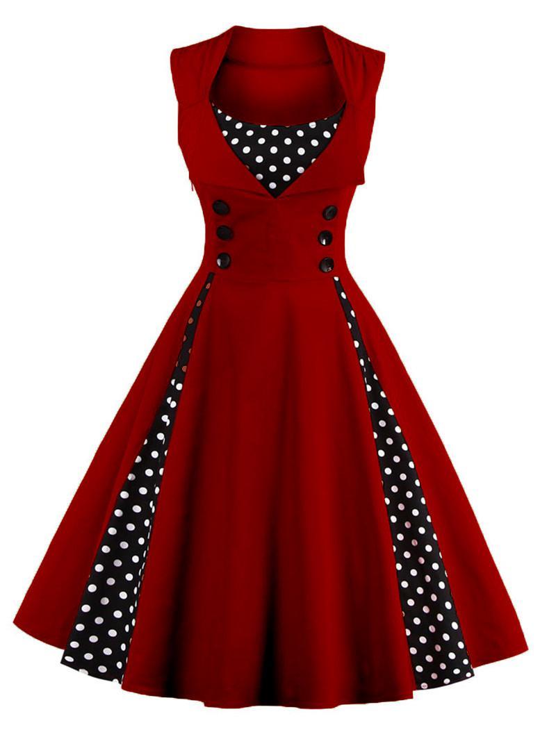 2018-Women-Dress-Summer-Robe-Vintage-Dress-Sleeveless-Slim-Rockabilly-Dot-Swing-Summer-female-Dresse-32776295512