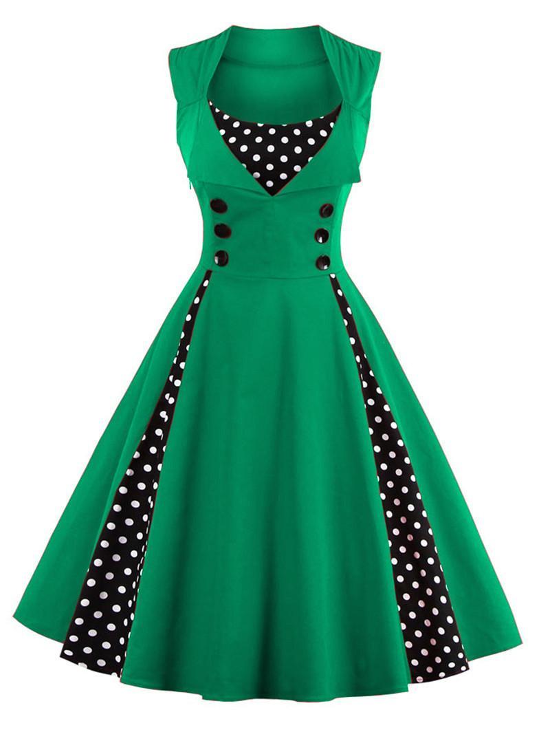 2018-Women-Dress-Summer-Robe-Vintage-Dress-Sleeveless-Slim-Rockabilly-Dot-Swing-Summer-female-Dresse-32776295512