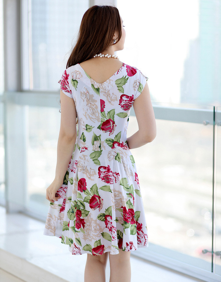 2018-summer-Styles-plus-size-women-pleated-V-Neck-dress-waist-show-thin-sand-Maxi-printed-Dresses-ve-32653561381