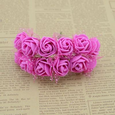 25CM-Diameter12pcslothead-Multicolor-PE-Rose-Foam-Mini-artificial-silk-Flowers-Bouquet-Solid-Colorwe-32647330968