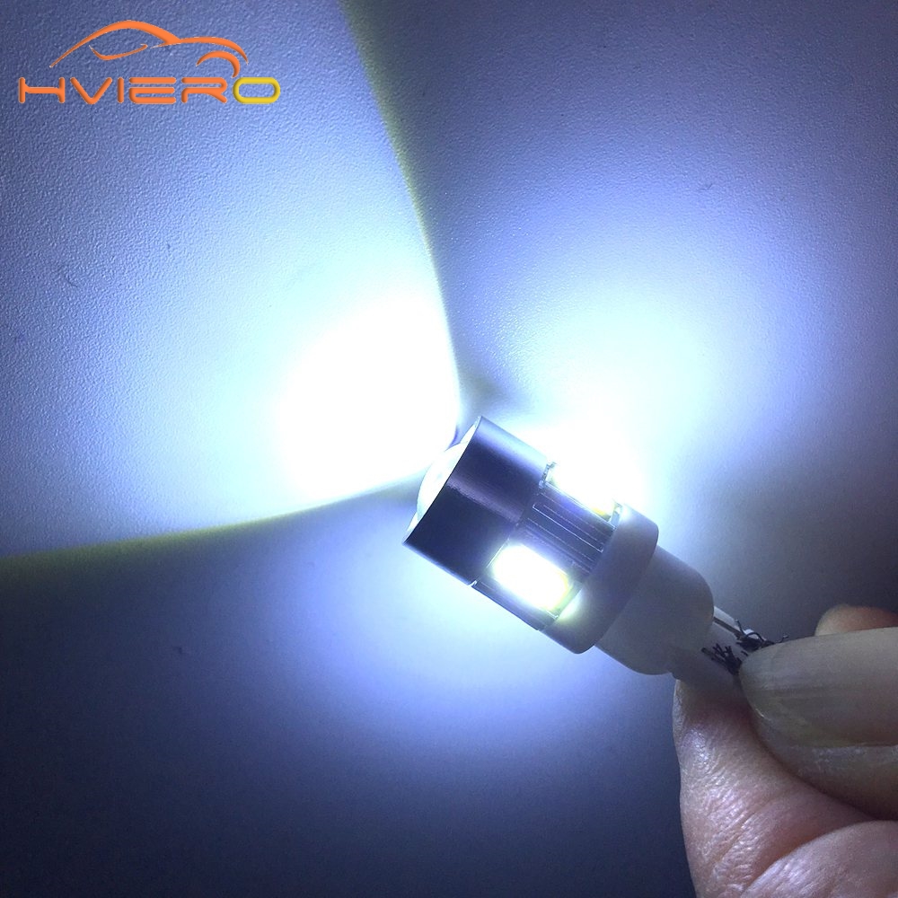 2Pcs-T10-W5W-Interior-Xenon-White-blue-red-LED-CANBUS-6SMD-5630-Lens-Projector-Solid-Aluminum-Bulbs--32571234983