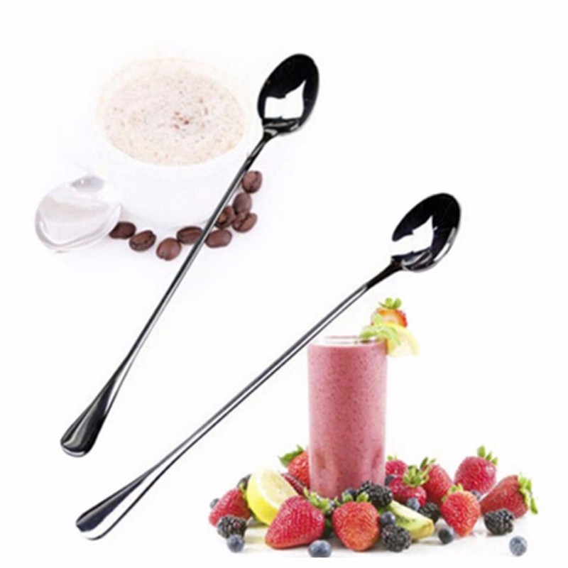 2x-Coffee-Latte-Spoon-Stainless-Steel-Long-Handle-Glass-Ice-Cream-Sundae-Tea-32611329596