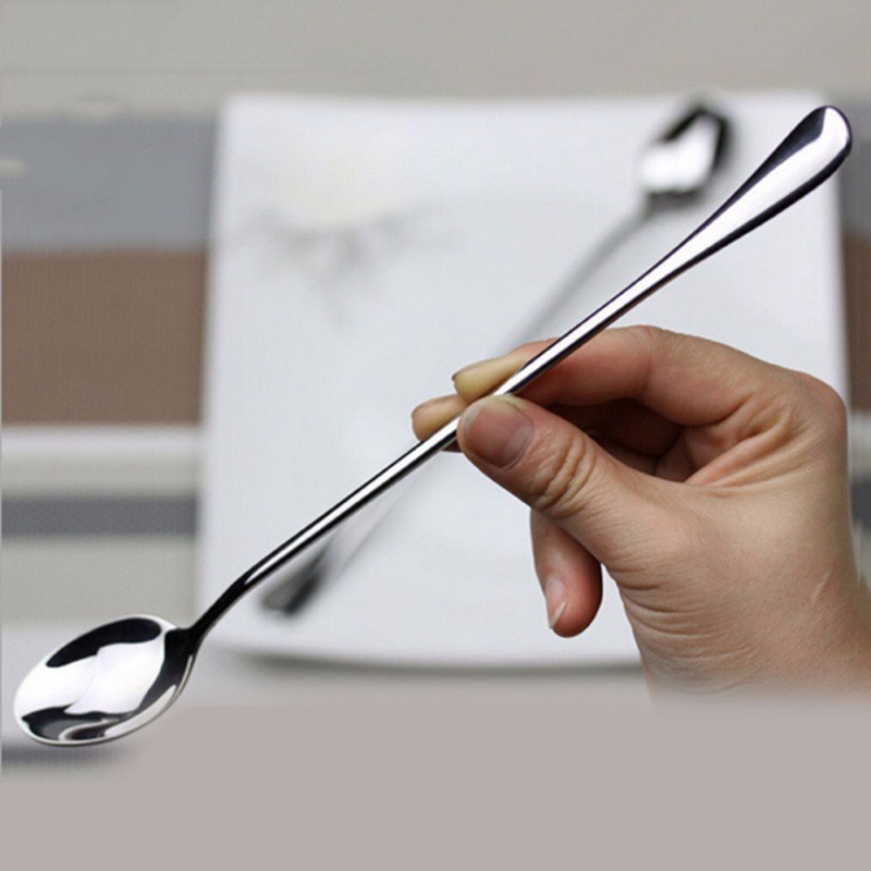 2x-Coffee-Latte-Spoon-Stainless-Steel-Long-Handle-Glass-Ice-Cream-Sundae-Tea-32611329596