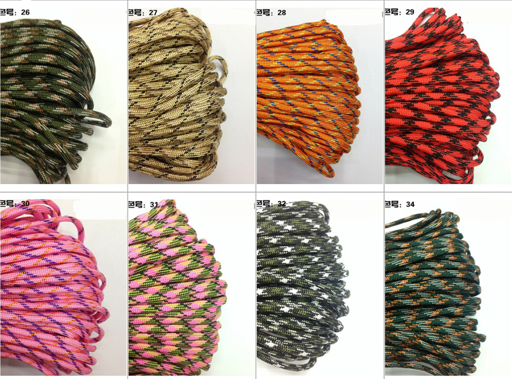 33FT10M-Paracord-Parachute-Cord-Lanyard-Rope-Mil-Spec-Type-III-7-Strand-Climbing-Camping-survival-eq-32428272051