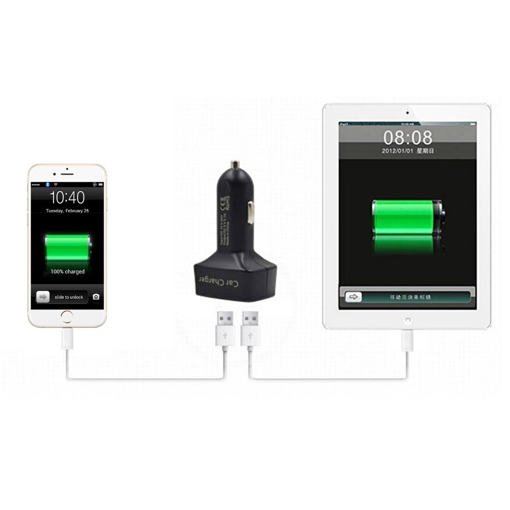 4-in-1-Car-Charger-Dual-USB-Voltmeter-Thermometer-Digital-Display--Charging--32514928913