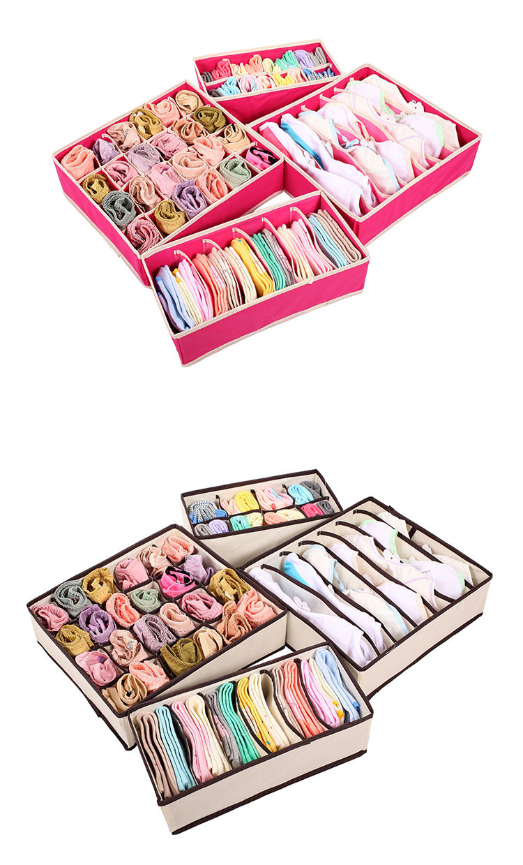 4-pcsSet-Foldable-Divider-Storage-Bra-Box-Non-woven-Fabric-Folding-Cases-Necktie-Socks-Underwear-Clo-32652864634