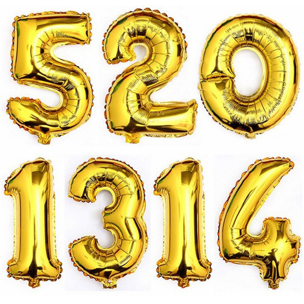 40-inch-Golden-And-Silver-Foil-Balloon-Large-Helium-Number-Balloons-Wedding-Decoration-Birthday-Part-32239550906