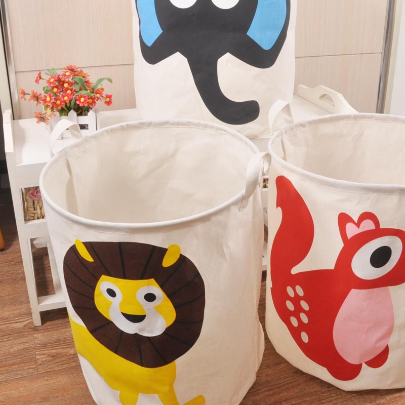 4050cm-Zakka-Style-Cartoon-Canvas-Cotton-Linen-Fabric-Clothing-Barrels-Laundry-Storage-BasketBags-fo-32690315777