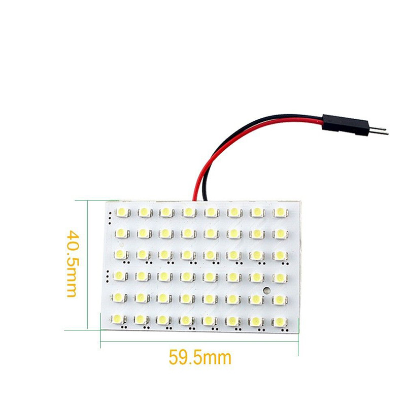 48-LED-Auto-Car-Dome-Festoon-Interior-Bulb-Roof-Light-Lamp-with-T10-BA9S-Festoon-Adapter-Base-Readin-32614073448