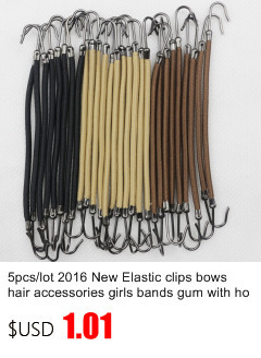 5pcslot-2016-New-Elastic-clips-bows-hair-accessories-girls-bands-gum-with-hook-ponytail-holder-Bunge-32741744885