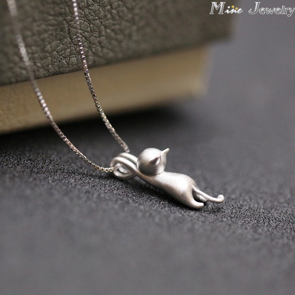 925-Sterling-Silver-Necklaces-Cats-PendantsampNecklaces-Pure-Sterling-Silver-925-Kitty-Necklace-Jewe-32376546061