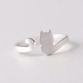 925-Sterling-Silver-Twine-Cat-Ring-Young-Girl-Jewelry-925-Sterling-Silver-Rings-For-Women-Adjustable-32346772604