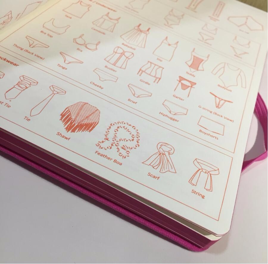 A5-Fashion-Designer-Notebook-Marker-Sketchbook-Dotted-line-Body-Workbooks--Designer-Notebook-82-Shee-32704745988