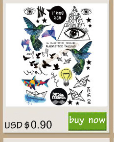 A6080-209-Big-Black-tatuagem-Taty-Body-Art-Temporary-Tattoo-Stickers-Gradient-Colorful-Birds-Eye-Sha-32573429760