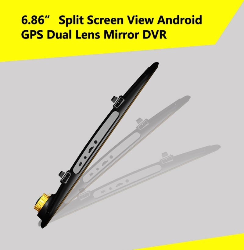 ANSTAR-Rearview-Mirror-Car-DVR-Dash-Cam-GPS-Navigation-686quot-Screen-Full-HD-1080P-Android-Parking--32691355385